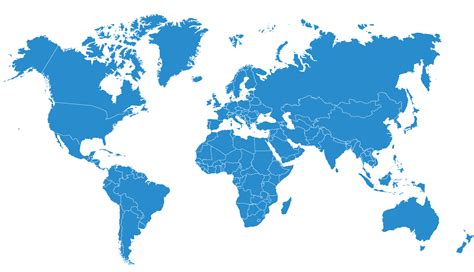 World Map Full Blue Global Peo Services