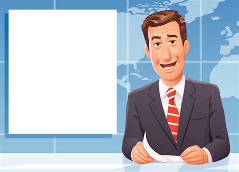 News Anchor Illustrations Royalty Free Vector Graphics