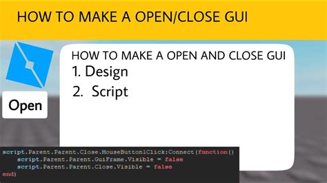 How To Make A Open Close Gui Roblox Studio 2020 Easiest Method Images