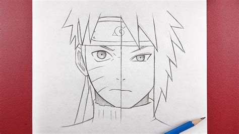 How To Draw Naruto And Minato Half Face The Best Tutorial Youtube