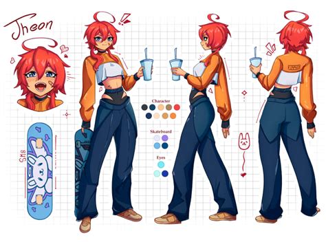 Draw Oc Or Dnd Anime Character Design Or Reference Sheet By