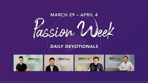 Passion Week Daily Devotionals — Holywave Ministry