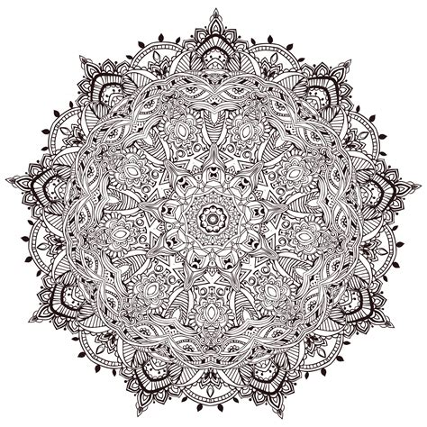 Very Stunning Mandala By Anvino Very Difficult Mandalas For Adults