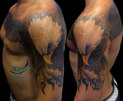 Cool Eagle Shoulder Tattoo Venice Tattoo Art Designs