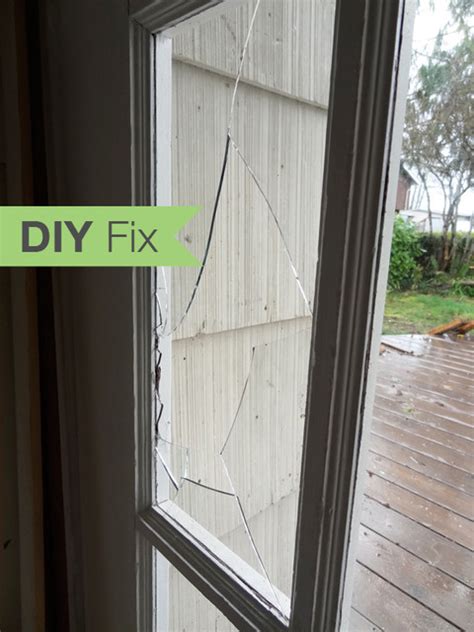 Diy Fix How To Repair A Broken Glass Door Pane