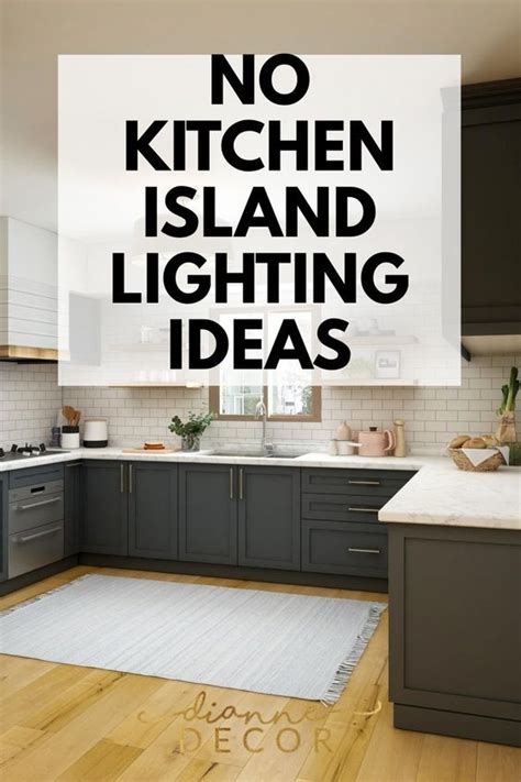The Words No Kitchen Island Lighting Ideas Are In Black And White