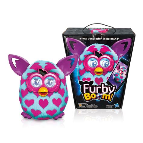 Furby Boom Pink Hearts Plush Toy Toys And Games
