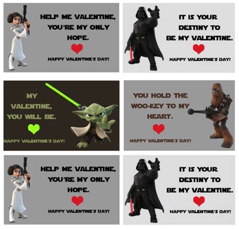 Star Wars Valentine Cards Printable It Is A Keeper Printable