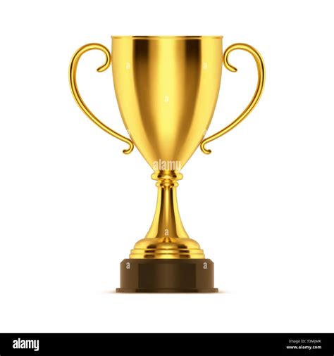 Realistic Golden Cup Or 3d Winner Trophy Bowl Stock Vector Image And Art