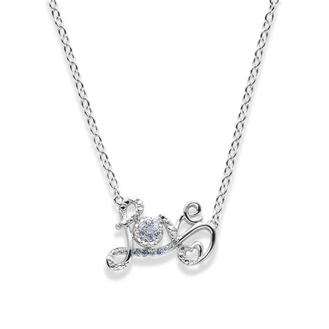 110 Cttw Sterling Silver Diamond Love Pendant Necklace