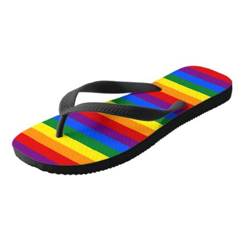 Lgbt Pride Flag Flip Flops Zazzle