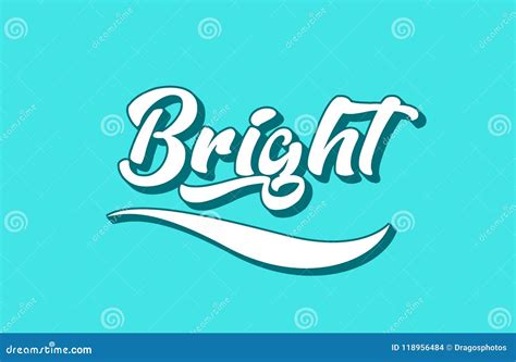 Bright Hand Written Word Text For Typography Design Stock Vector
