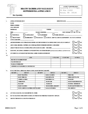 Check out our nail salon forms selection for the very best in unique or custom, handmade pieces from our design & templates shops. Supplemental Application For Insurance Nail Salon - Fill ...
