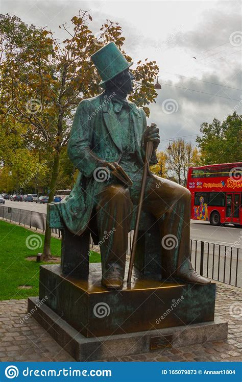 Copenhagen Denmark Bronze Statue Of Hans Christian Andersen At