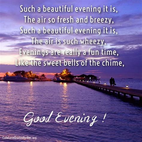 Beautiful Evening Quotes With Images Shortquotescc