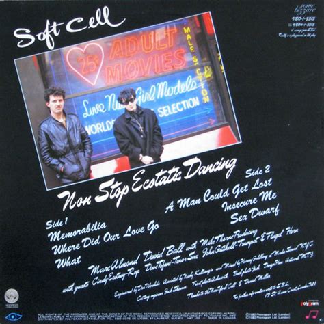 Soft Cell Non Stop Ecstatic Dancing Vinyl Pursuit Inc
