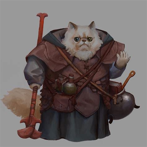 Artstation Cat Wizard Yuriy Georgiev Character Art Wizard Cat