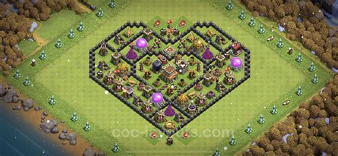 Base Th8 With Link Anti 2 Stars Anti Dragon Town Hall Level 8 Base