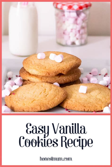 Easy Vanilla Cookies Recipe Honest Mum