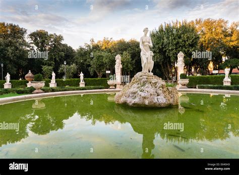 Venus Fountain In The Park Of Villa Borghese Rome Lazio Italy Stock