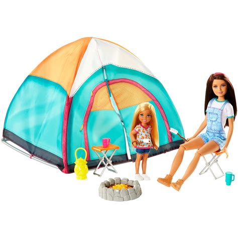 Barbie Camping Fun Skipper Doll & Chelsea Doll Camping Set - Walmart