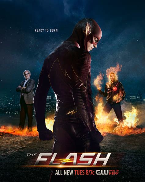 Image The Flash Season 2 Poster Ready To Burnpng Arrowverse Wiki