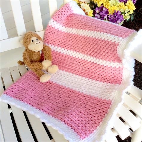 Easy Baby Blanket Crochet Pattern Beginner Or Intermediate