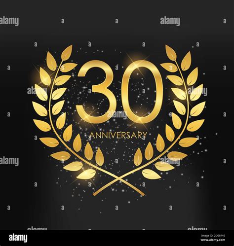 Template Logo 30 Years Anniversary Illustration Stock Photo Alamy