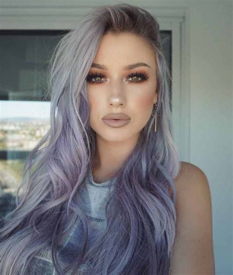 Pinterest Nandeezy † More Grey Ombre Hair Lilac Hair Purple Ombre