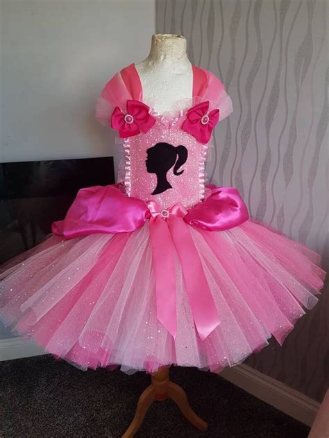 Knee Length Deluxe Luxury Barbie Pink Tutu Dress Girls Cosplay Etsy