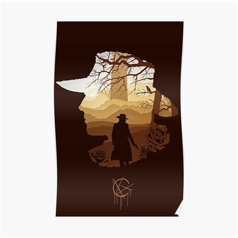 The Dark Tower Roland Silhouette Recolored Poster For Sale By