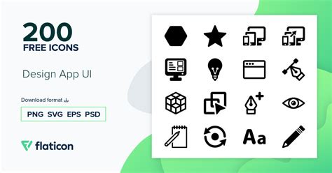 Design App Ui Icon Pack 200 Svg Icons