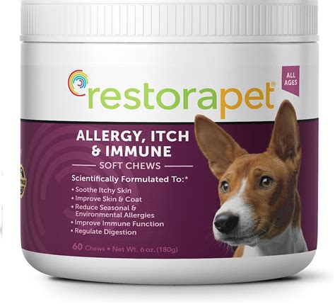 Restorapet Allergy Itch And Immune Support Soft Chews Dog Supplement 60
