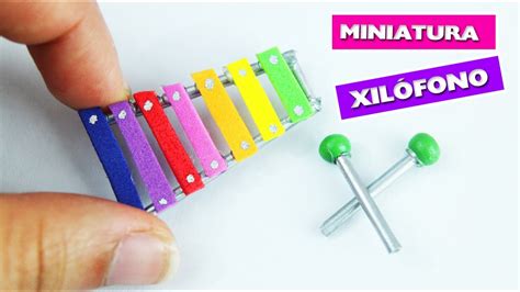 🎹🎹 Cómo Hacer Un Xilófono En Miniatura Manualidades Para Muñecas