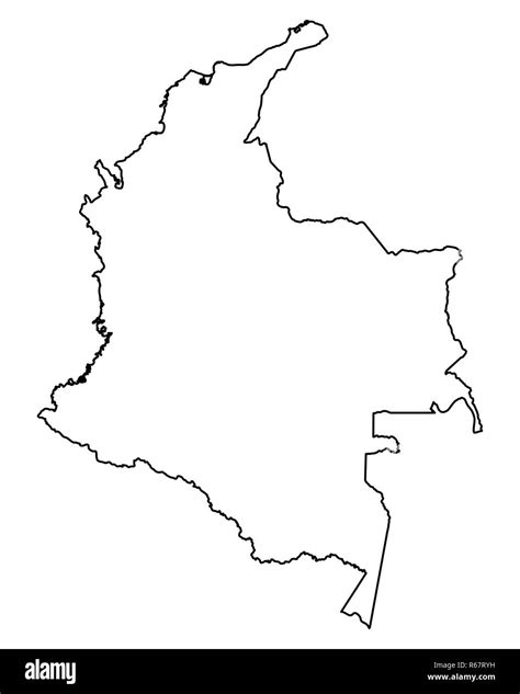 Mapa De Colombia Blanco Y Negro Images And Photos Finder Images
