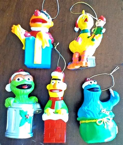 Kurt Adler Jim Henson Sesame Street 5 Ornaments Bertoscarbig Bird