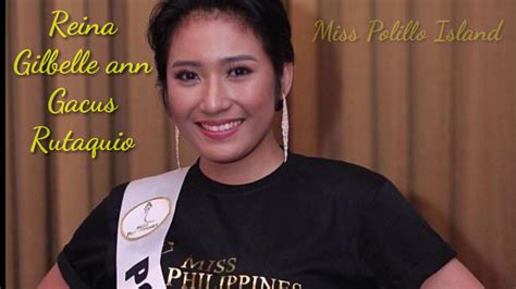Miss Philippines 2019 Candidate Miss Polillo Islands Miss Reina Gilbell Ann Gacus Rutaquio