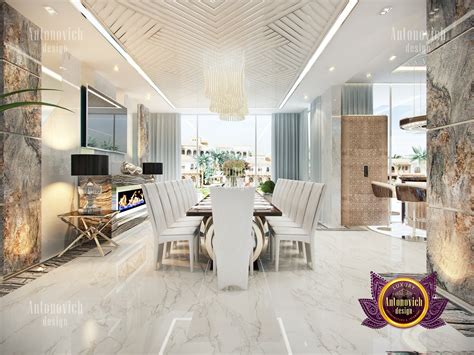 Exclusive Contemporary Dining Room Luxury Interior