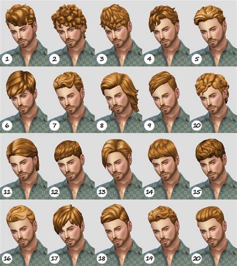 Sims 4 Cc Maxis Match Hair Male Mevaspirit