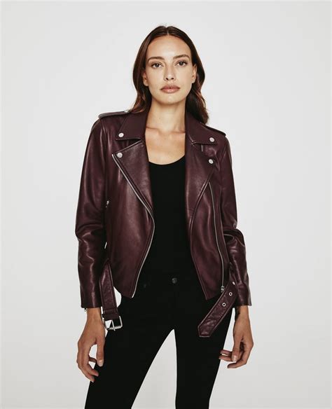 Western High Fashion Burgundy Leather Jacket Women On Storenvy