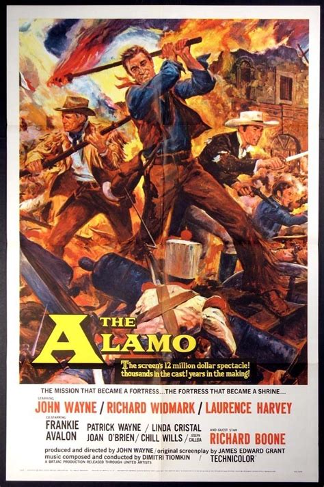 The Alamo John Wayne Western 1960 1 Sheet Alamo Movie John Wayne
