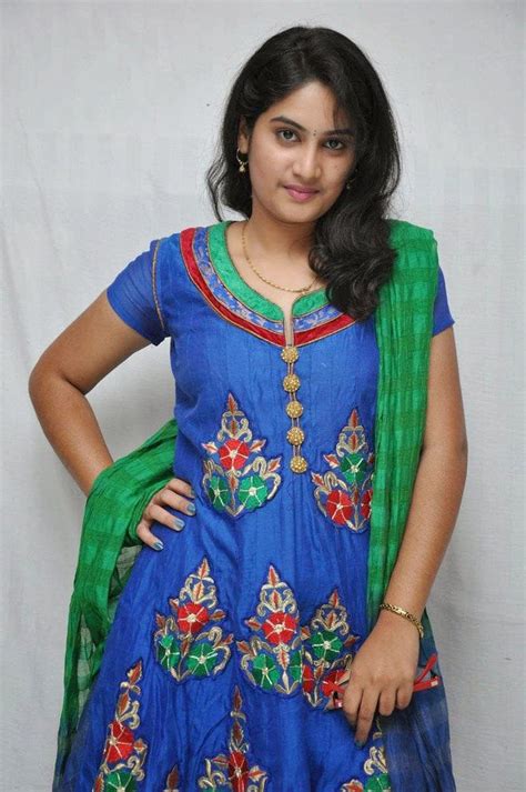 Actress Krishnaveni Latest Cute Hot Beautiful Blue Dress Spicy