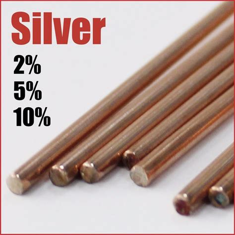 2 5 10 Silver Copper Phosphorus Brazing Rods Bar Mig Tig Welding
