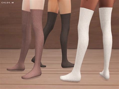 The Sims Resource Knitted Socks By Chloemmm • Sims 4 Downloads
