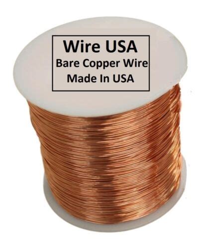 12 Lb Spool Solid Bare Uncoated Round Copper Wire Dead Soft