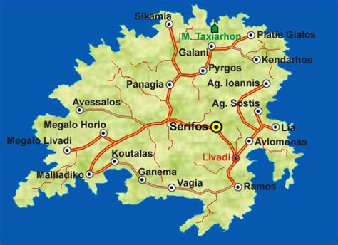 Map Of Serifos