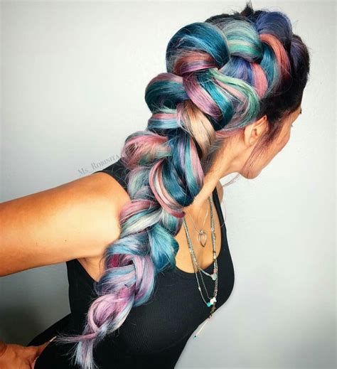Pin By Nonie Chang On Dyed Hair Hair Styles Mermaid Braid Artistic Hair