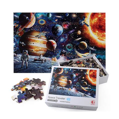 1000 Pieces Space Traveler Puzzle Gorgeous Universe Jigsaw Etsy