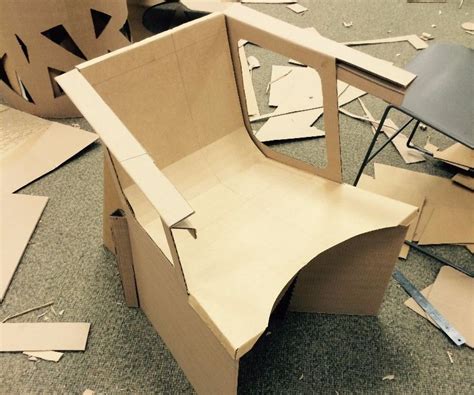 Designing A Functional Cardboard Chair Cardboard Chair Cardboard