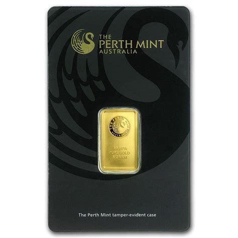 1 Gram Gold Bar Perth Mint In Assay 9999 Pure Gold